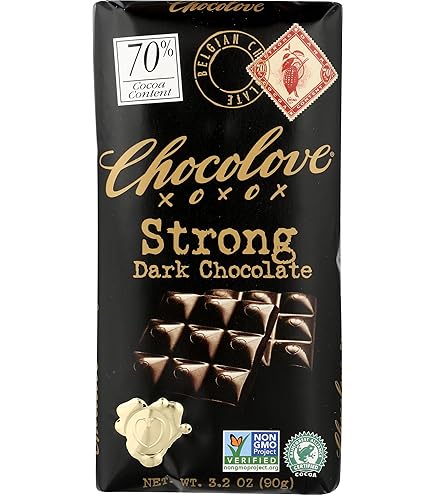 Amazon | CHOCOLOVE XOXOX, Almonds & Sea Salt in Strong Dark